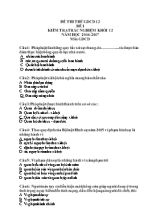 Bộ đề kiểm tra môn Giáo dục công dân lớp 12 (Có đáp án) - Năm học 2016-2017